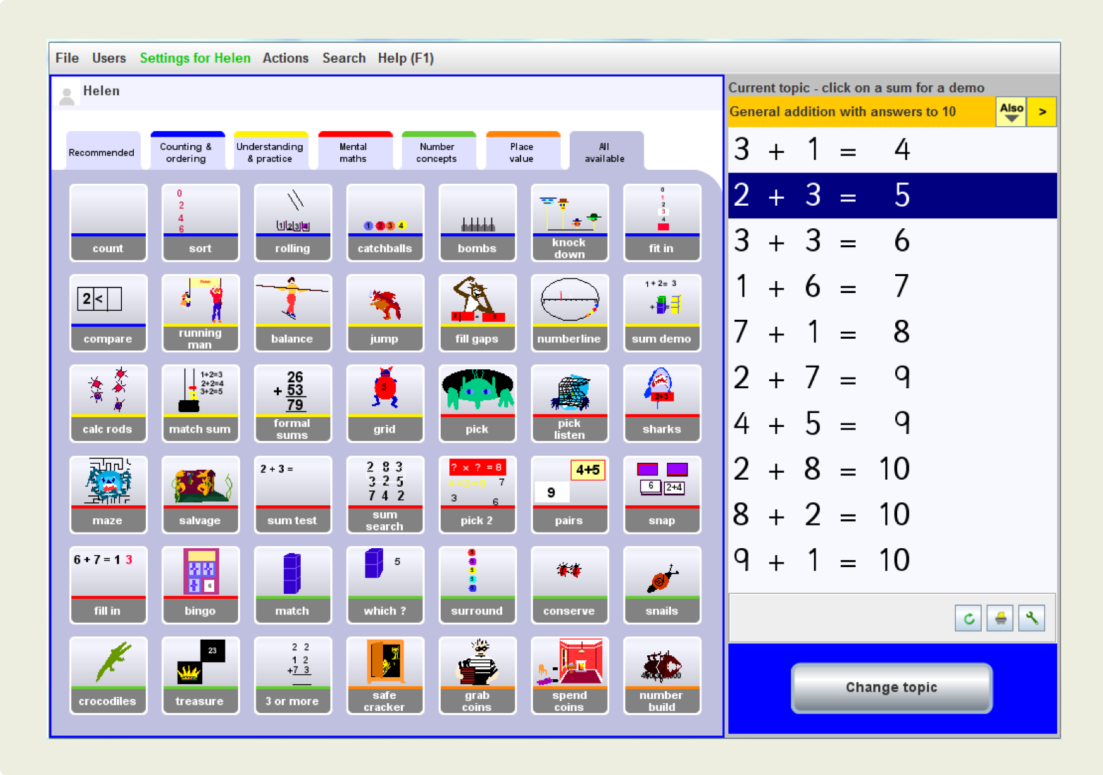 Numbershark 5 (Download) Home